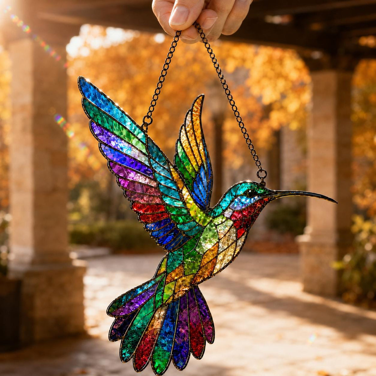Hummingbird Suncatcher - Acrylic Bird Window Hanging