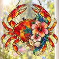 Crab Suncatcher - Coastal Acrylic Window Hanging