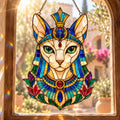 Egyptian Cat Suncatcher - Bastet Acrylic Window Hanging