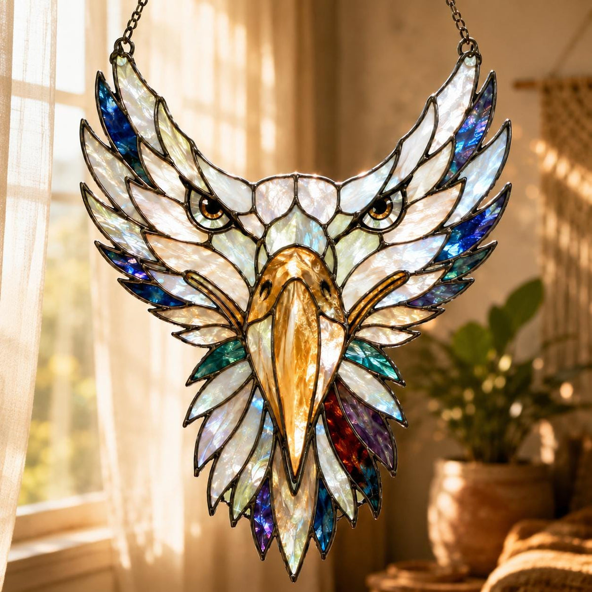 Eagle Acrylic Suncatcher - Bald Eagle Window Hanging - image 5