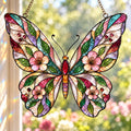 Garden Butterfly Suncatcher - Acrylic Floral Window Hanging