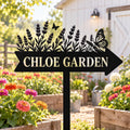 Personalized Garden Sign - Custom Name Garden Stake