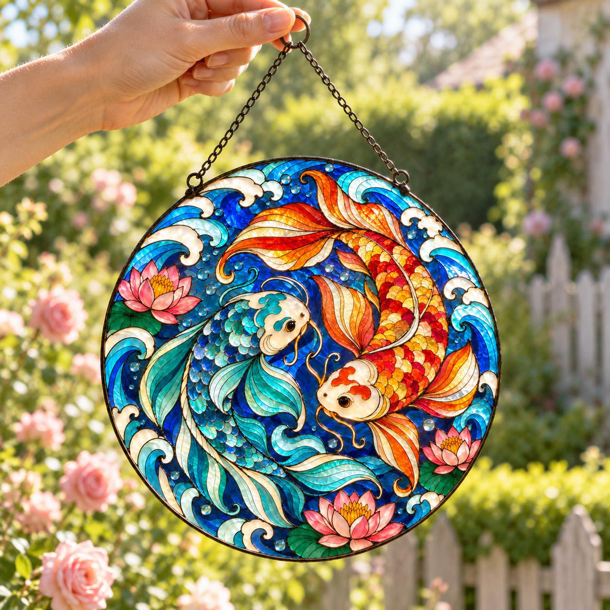 Koi Fish Suncatcher - Acrylic Koi Window Hanging - image 3