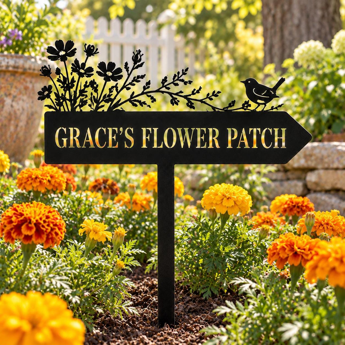 Wildflower Garden Stake - Personalized Metal Garden Sign - image 4
