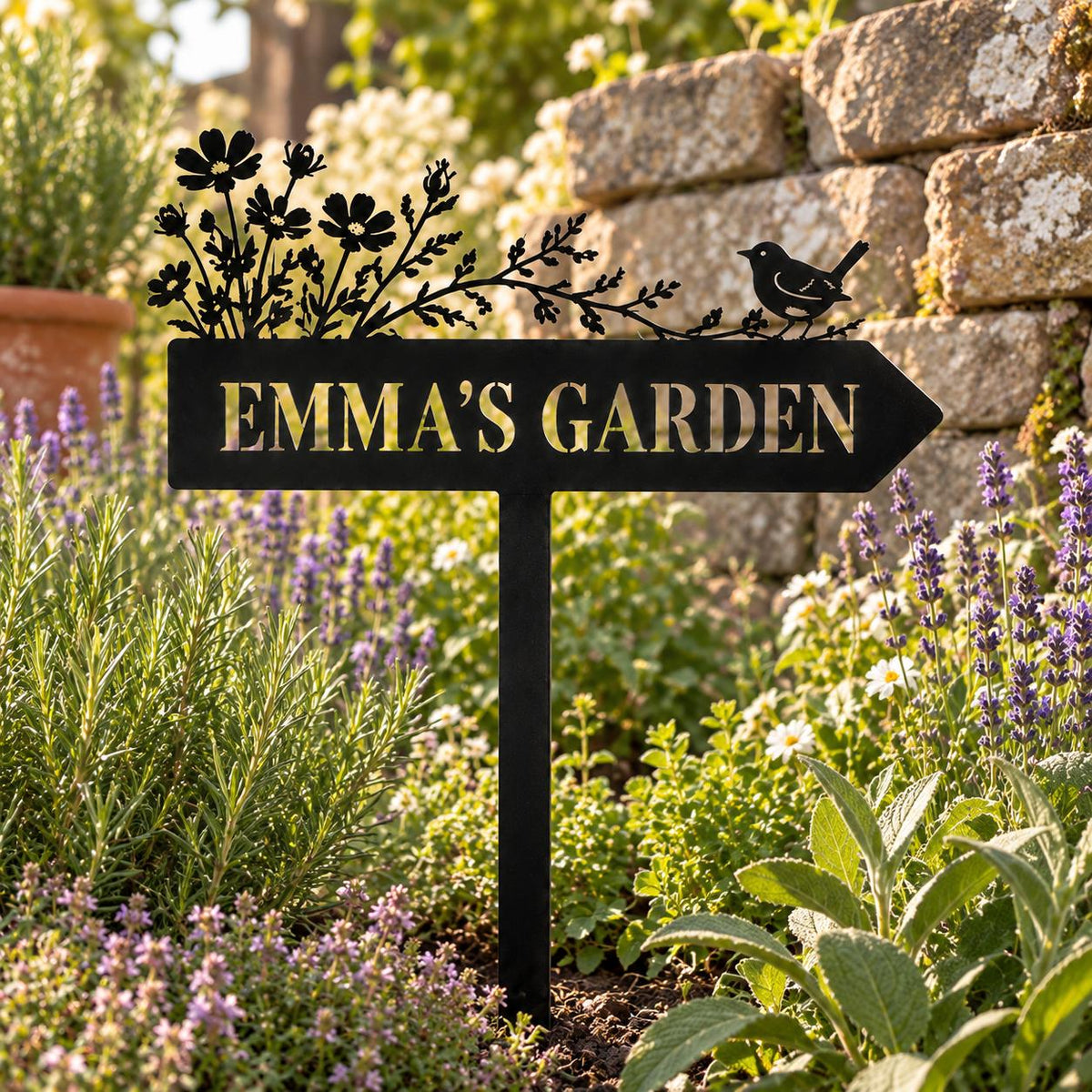 Wildflower Garden Stake - Personalized Metal Garden Sign - image 3