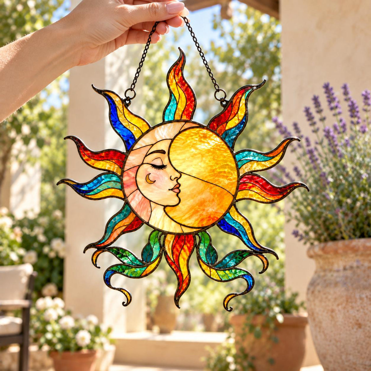 Sun Moon Suncatcher - Acrylic Window Hanging - image 6