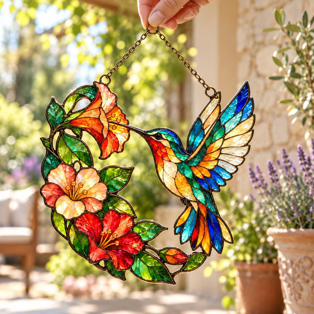 Hummingbird Suncatcher - Acrylic Window Hanging - image 2