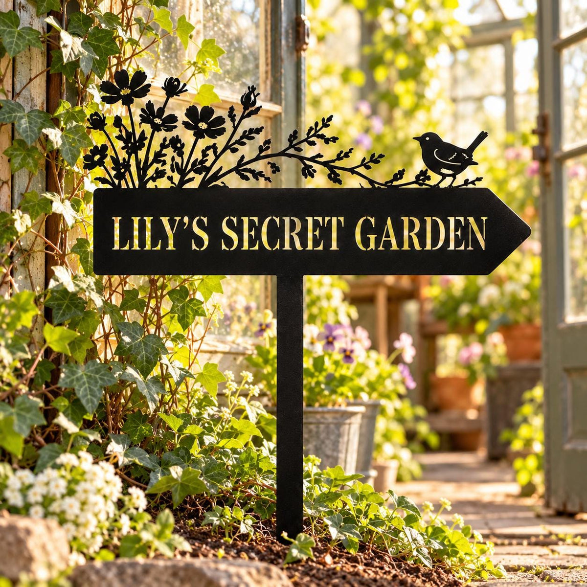 Wildflower Garden Stake - Personalized Metal Garden Sign - image 5