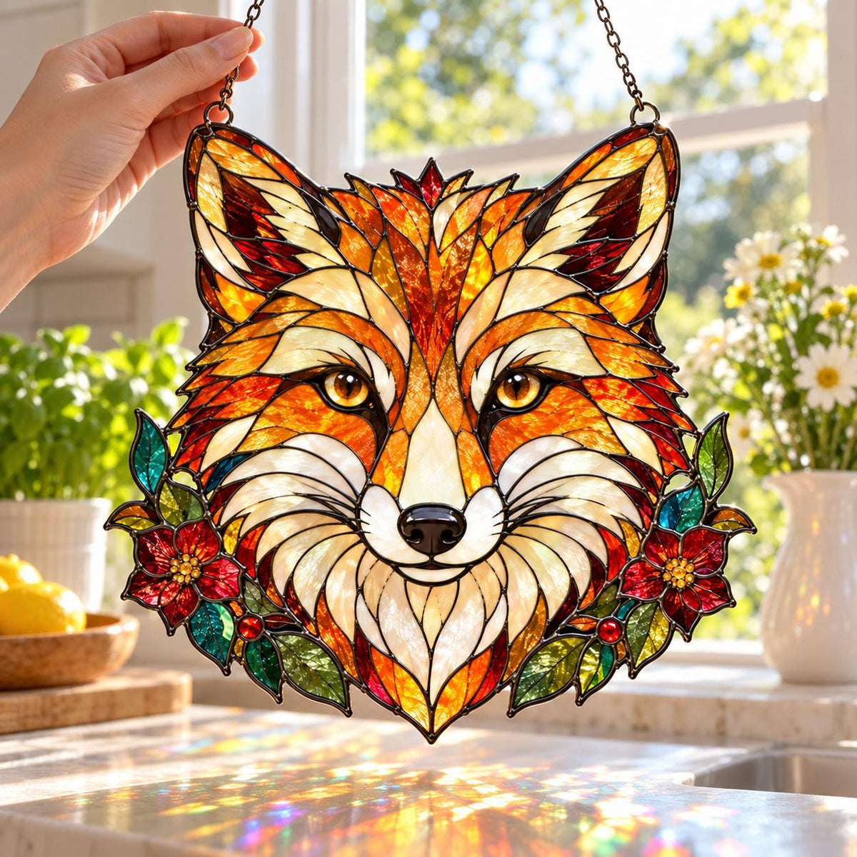 Fox Suncatcher - Acrylic Window Hanging - image 2