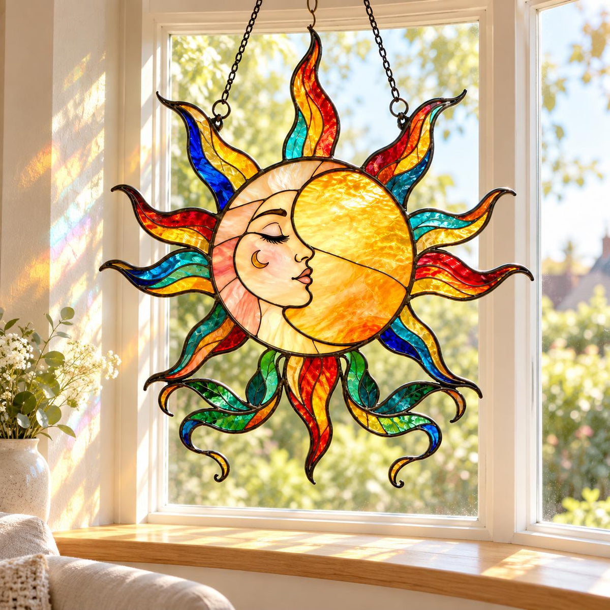 Sun Moon Suncatcher - Acrylic Window Hanging - image 5