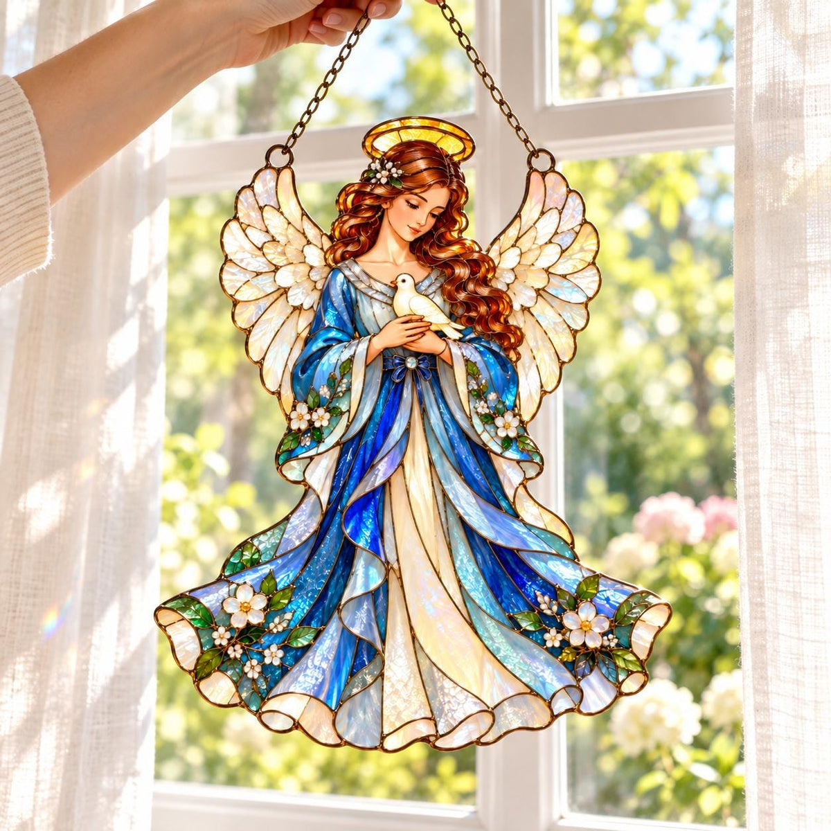 Angel Dove Suncatcher - Acrylic Window Hanging - image 6