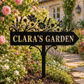 Wildflower Garden Sign - Personalized Metal Garden Stake