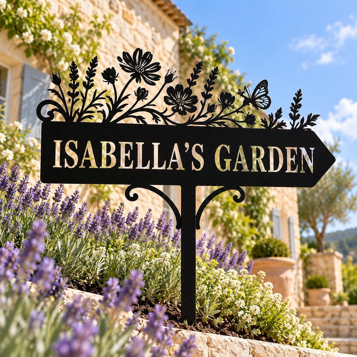 Wildflower Garden Sign - Personalized Metal Garden Stake - image 4