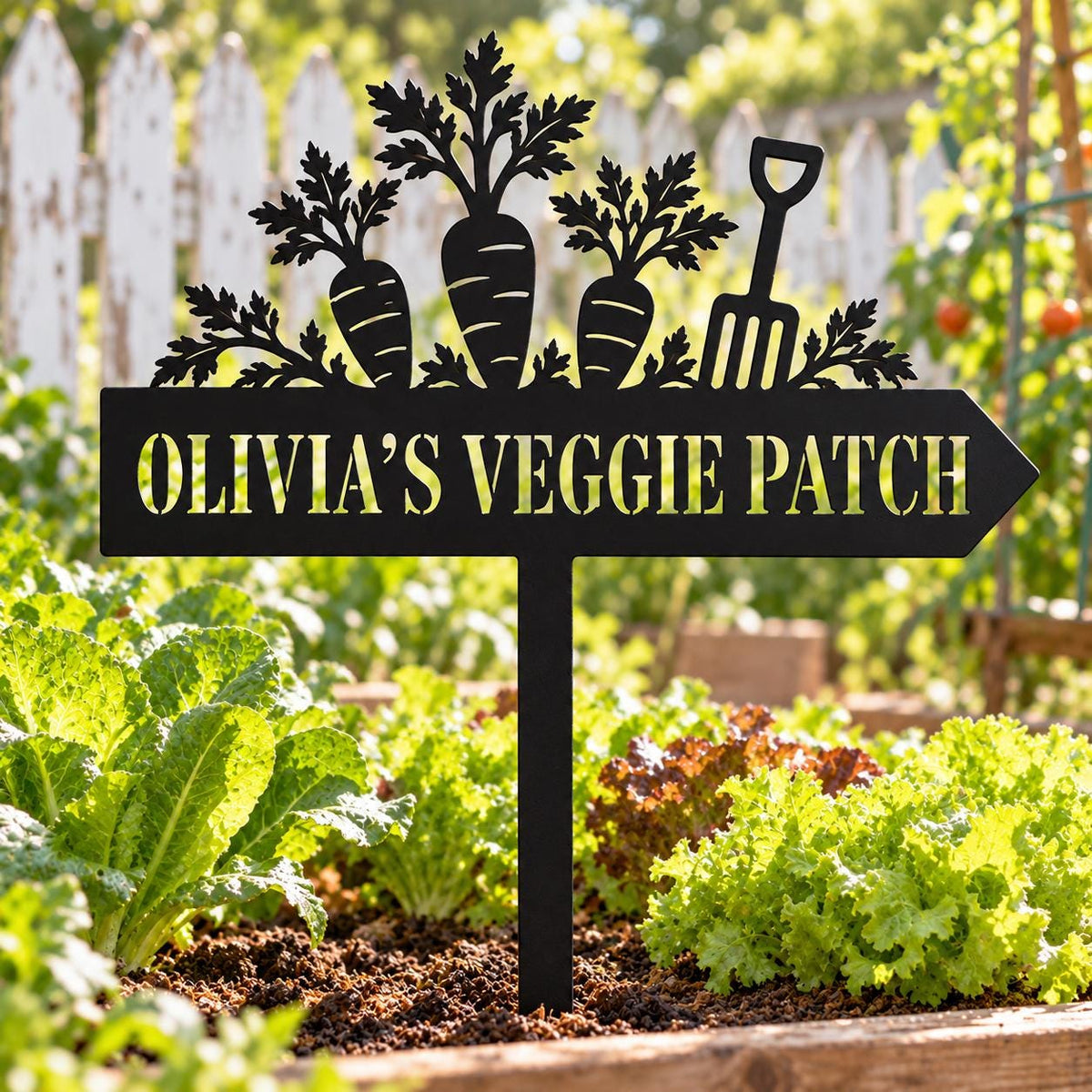 Carrot Garden Stake - Personalized Veggie Patch Sign - image 4
