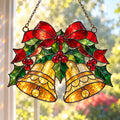 Christmas Bell Suncatcher - Acrylic Holiday Window Hanging