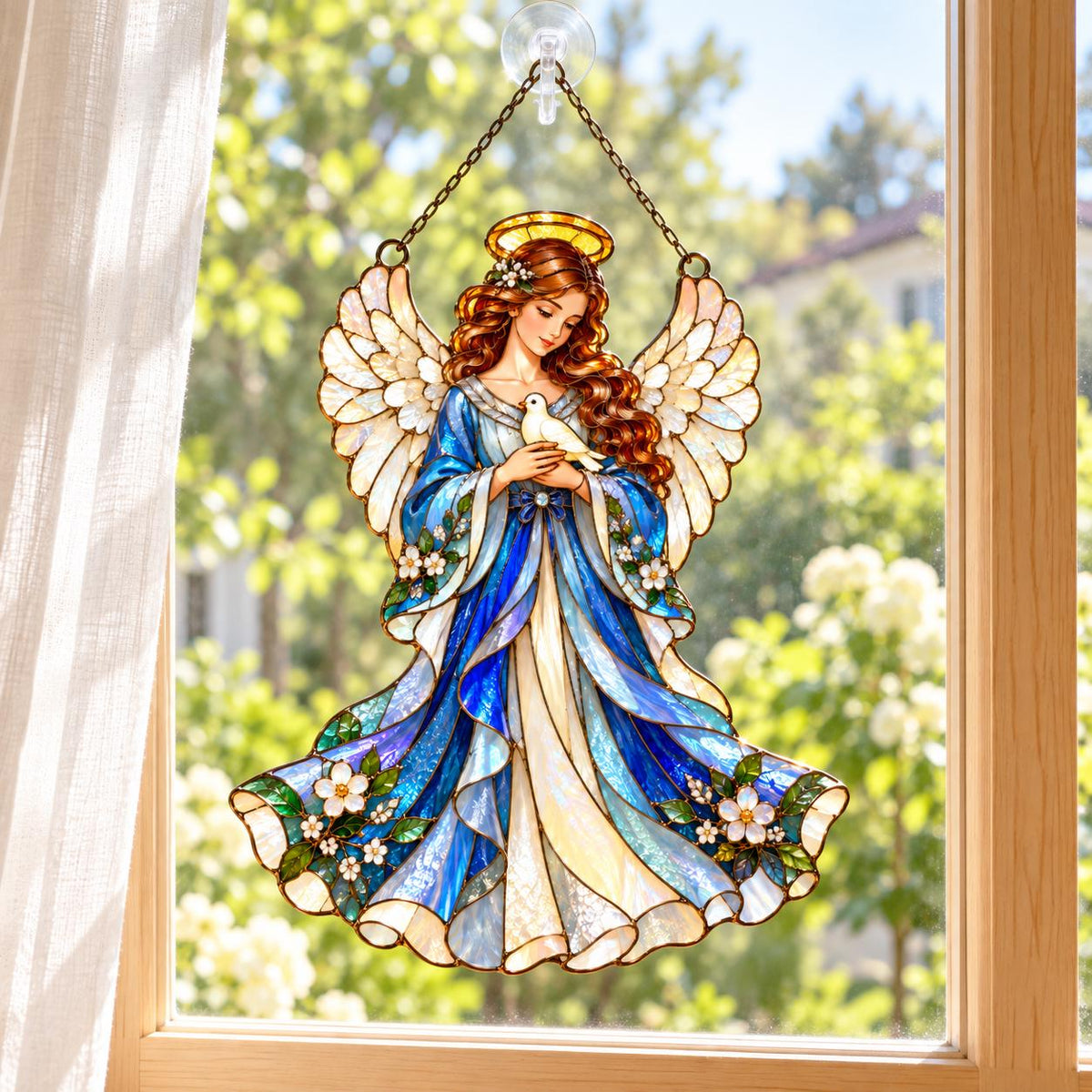 Angel Dove Suncatcher - Acrylic Window Hanging - image 3