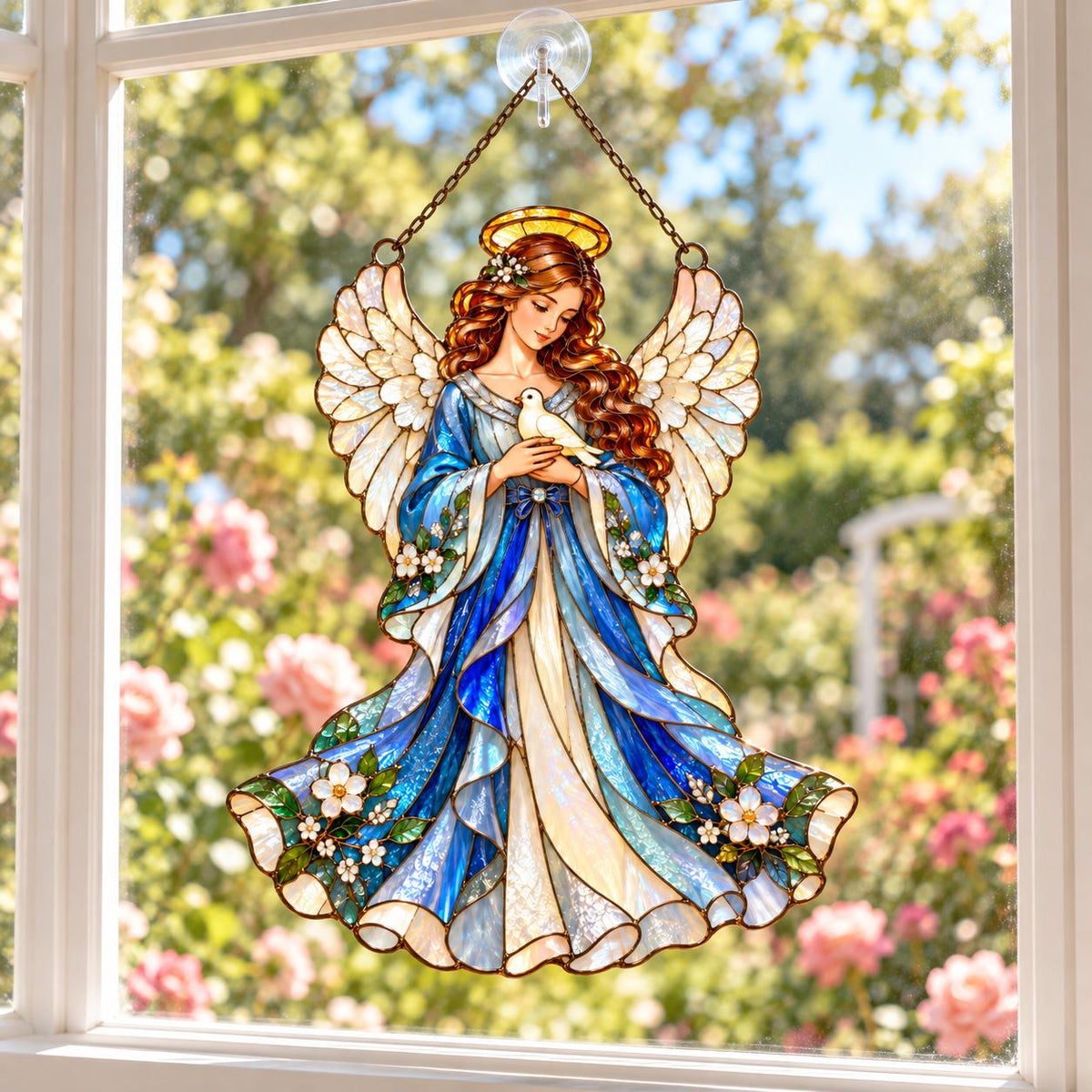 Angel Dove Suncatcher - Acrylic Window Hanging - image 5