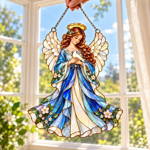 Angel Dove Suncatcher - Acrylic Window Hanging - image 2
