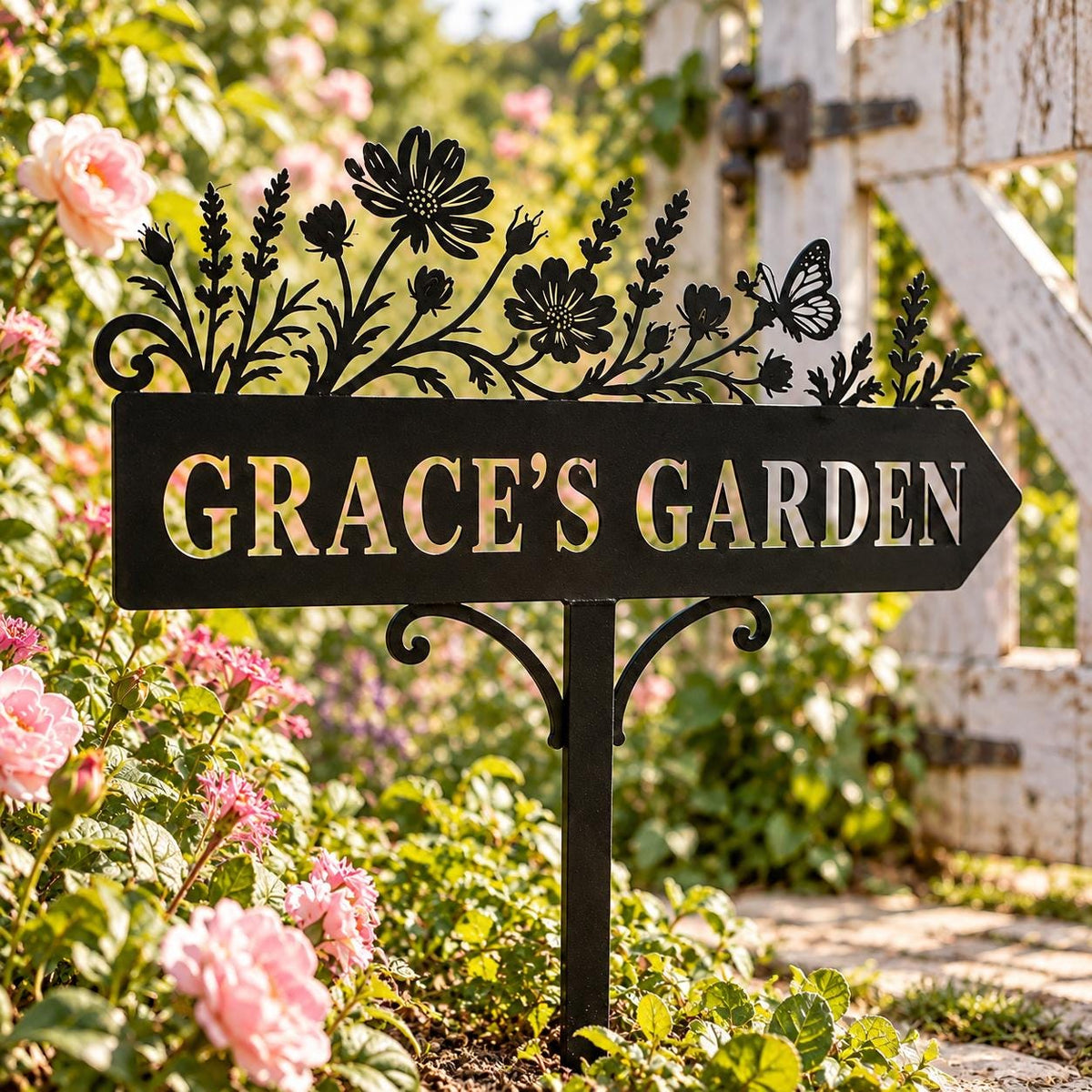 Wildflower Garden Sign - Personalized Metal Garden Stake - image 5